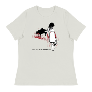 Who Killed Amanda Palmer: Bloody Pianist Girl T-Shirt (Fitted Cut)