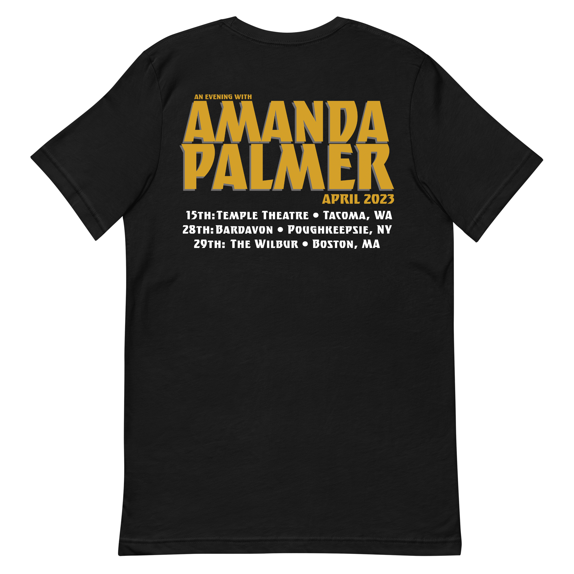 An Evening with Amanda Palmer 2023 Tour Tee (Straight Cut)