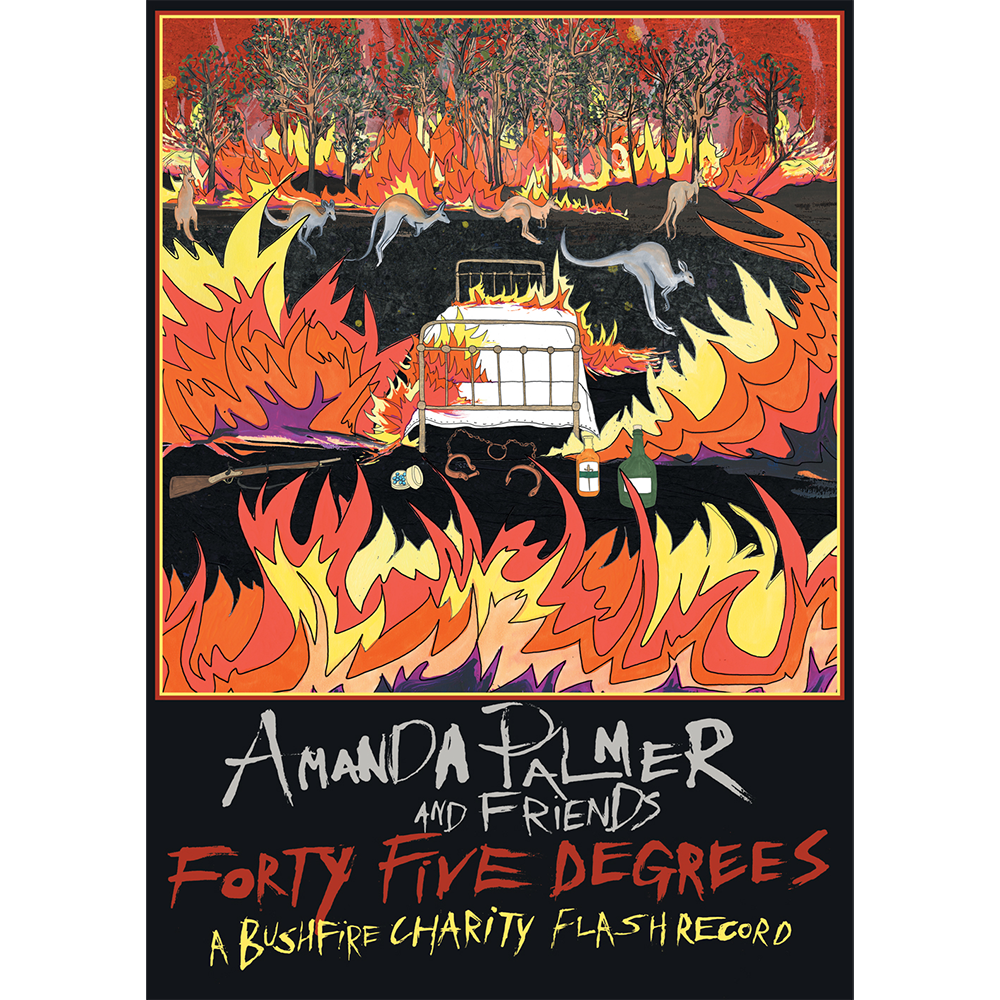 Amanda Palmer & Friends, Forty-Five Degrees: A Bushfire Charity Flash Album Poster