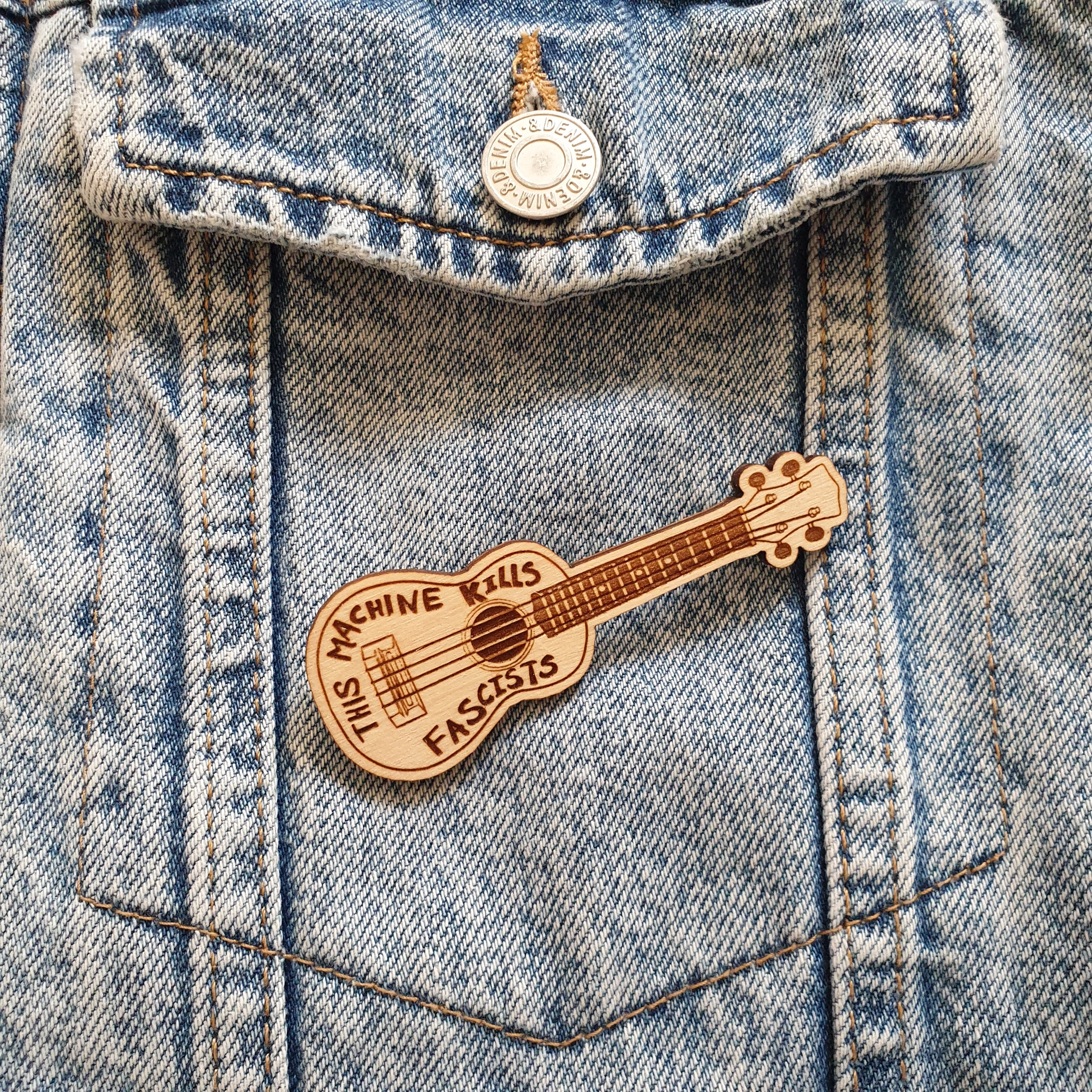 "Wand of Thunder" Ukulele Pin Badge