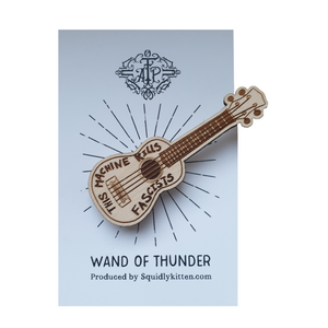 "Wand of Thunder" Ukulele Pin Badge